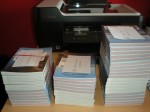 Books ready to head to the shops.