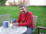 John Davidson with his new book