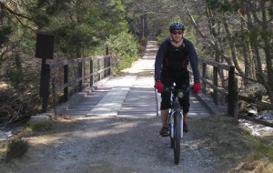 Nethy Bridge ride John mountain biking at Nethy Bridge