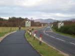 A fine section of road-side cycle path on NCN78