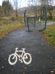 Approach to road crossing on NCN78