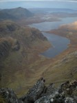 Dubh Loch and Fionn Loch from A' Mhaighdean