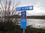 NCN78 sign to Appin at layby