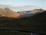 Sgurr na Loacainn, Ruadh Stac Mor and A' Mhaighdean - finally in the sunshine!