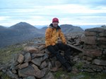 Two to go! Peter on Ruadh Stac Mor