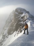 Peter on Sgurr nan Clach Geala ridge