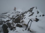 Peter approaching Sgurr nan Each summit