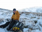 Peter taking a break on the way up